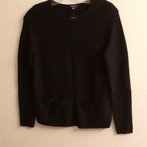 NEW TAYLOR PETITE Office Career Contemporary Merino Wool SP Black Color B42 P